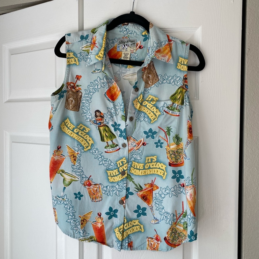 Vintage Hawaiian Button-down Collared Shirt